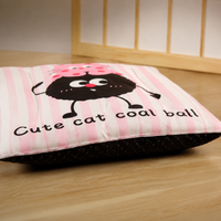 Dog Bed for Older Dogs, Large Dog Bed, All Seasons Washable Pet Bed, Water-Resistant Cotton, Dark Grey Ball Pink