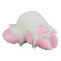Furry Hoof Gloves Claw-Like Fingers Animal Paw Mittens Soft Costume Accessory for Cosplayers