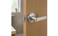 Keyed Lever Lockset Round Rosette Keyed Lever Lock Long-Lasting