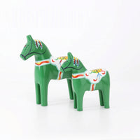 Wooden Horse Figurine Hand-Painted Dala Horses Swedish-Style