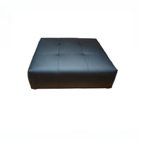 Square Block Stool Minimalist Design Upholstered Cube Seat connectable Padded Top for Bedroom, Home Office