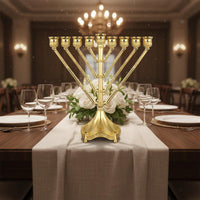 9 Branch Candelabra Artistic Nine Arm Candlestick Sturdy for Banquets