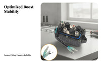 Mounting Ears Outboard Starter Relay Insulated Wires Marine Engine Starter Relay Molded Plastic 4 Terminal Solenoid Black