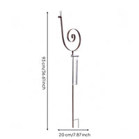 Rain Gauge Long-Lasting Metal Rain Gauge Sturdy for Garden