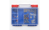 Portable Storage Box with Compartments Hinged Compartment Box with Handle Latched Plastic Organizer with Latches Clear for First Aid