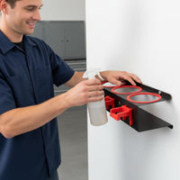 Spray Bottle Storage Rack Sturdy Duty Metal Car Detailing Tool Rack Car Detailing Tool Holder Easy Installation