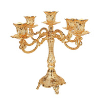 Five-Arm Candelabra Ornate Candelabrum European-Style for Wedding Planners