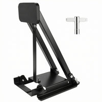 Kick Drum Pad Hinged Folding Bass Footplate Black Foldable Drum Pedal for Storage