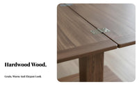 elevateand-Fold Dining Table Multi-Functional Expandable Dining Table Multifunctional Extendable Surface for Families, Students