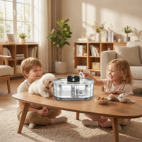 Pet Water Fountain Cordless Cat Water Fountain Sensor Automatic for Cats, Home