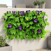Fake flower Fence Outdoor Decoration Faux Hedge Wall Panel Realistic Look Leaf Privacy Screen for Courtyard, Balcony