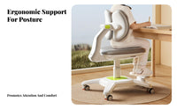 Ergonomic Student Posture Chair Height Adjustable Ergonomic Splitsupport Structure Chair Stable Base Non-Slip Foot Pads