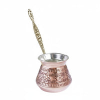 Turkish Coffee Pot Copper Pot with Long Handle Stovetop Turkish Coffee Maker for Home