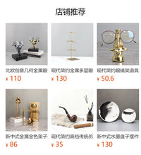 现代轻奢眼镜架放大镜组合摆件客厅玄关书房酒店样板房家居装饰品