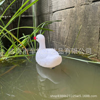 Floating Simulation White Swan Ornament Outdoor Pond Pool Decoration Garden Landscape Plastic Fake White