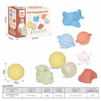 Soft Silicone Stacking Blocks for Baby Shape Recognition and Early Education DIY Toy