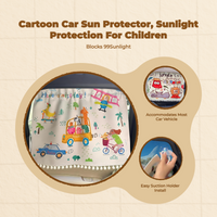 Retractable car sunshade with suction