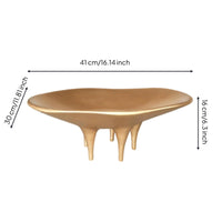 Irregular Decorative Tray Polished Catchall Elegant for Tabletop