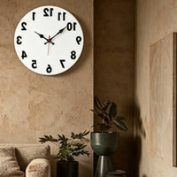 Counterclockwise Timepiece Decorative Counterclockwise Clock Unique Gift Home Decor for Living Room, Office