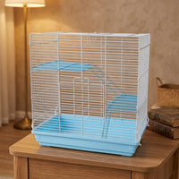 Multi-Level Hamster Cage for Syrian Hamster, 3-Tier Wire Hamster Home for Large Pets, Modern Style Detachable and Customizable Habitat, All Seasons
