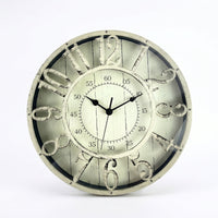 Round Vintage Wall Clock Hollow-out Openwork Wall Clock Quartz