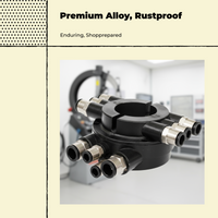 Air Control Valve, Tire Changer Machine Parts, High Durability Fitting Adapters, Metal, Compatible Replacement