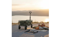 Foldable Folding Wagon Push Handle Detachable Adjustable Cart Handlebar Easy Installation Utility Cart Handle Accessory for Camping