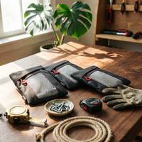 3 Pieces Tool Pouch with Carabiner Versatile Organizer Long-Lasting