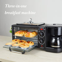 3-in-1 Multifunctional Breakfast Machine Toaster Mini Oven 110V/220V