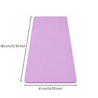 6mm Thick Exercise Mat with Carrying Strap Sturdy Exercise Mat with Mesh Bag Easy to Clean Cushioned for Stretching
