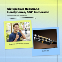 HiFi bass neckband headphones