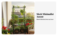 Mobile Trellis Planter Multi-Tier Design Climbing Plant Climbing Rack Rustresistant High Load-Bearing for Corner Space
