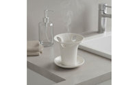 Ceramic Toothbrush Holder Minimalist Design Multi-Hole Toothbrush and Toothpaste Cup Easy to Glazed Ceramic Makeup Brush Holder for Families