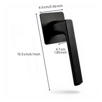 Matte black door handle, easy install