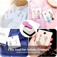 Earring Card Hole Punch Sturdy Earring Card Punch Crafting Supply for Crafters, Small Business Owners