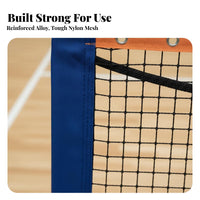 Easy Setup Badminton Net with Stand Long-Lasting Construction Portable Badminton Net Stable Base Wear-Resistant for Family, Kids, Indoor, Backyard