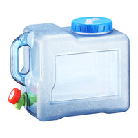 8L Square PC Outdoor Water Bucket with Faucet for Camping and Travel