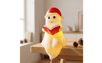 Spirit Lamp with Santa Hat Festive Spirit Lamp Cute Tabletop Ornament for Holiday Decor, Bedside Table