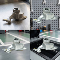 Tire Changer Head with Square Mounting Stainless Steel Tire Changer Work Head Automotive Tool Inverted-Position Replacement