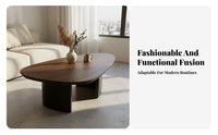 Irregular-Shaped Coffee Table Rustic Minimalism Artistic Household Furniture Minimalist and Aesthetic Statement Piece