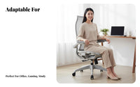 Swivel Chair with Armrests Support Ergonomic Mesh Back Chair for Students