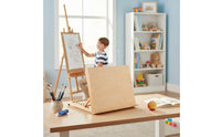 Large Work Surface Foldable Table Easel Beech Wood Desktop Sketching Easel Table Top Art Designed for Children, Beginners