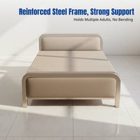 Folding Bed, Wide, Portable, Hardboard, Bedroom, Home, Four-Fold