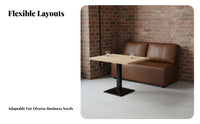 Factory-inspired aesthetic Bar Set Retro Design Restaurant Seating Upholstered Sofa Easy to Clean for Lounge