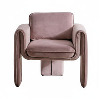 Upholstered Barrel Chair Ergonomic Backrest accent Seating Spacious Design No Assembly Required for Interior Designers, Bedroom