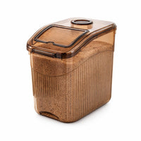 Airtight Food Storage Containers, Kitchen Storage, Dry Food Storage, Cereal Stor #variant:Transparent Brown