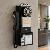 Coin Telephone Chrome Trim Home Communication Glossy Finish
