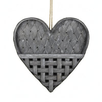 Wall-Mounted-Heart Basket Handwoven Wall Storage Basket Material Home Decor for Indoor