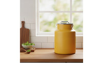 Sealed Storage Canister Stainless Steel Canister with Clasping Lid dampnessResistant Airtight Food Storage Container for Tea Lovers, Pet Owners