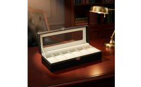PU Leather Watch Box Soft Soft Lining Watch Storage Box Metal Clasp for Men